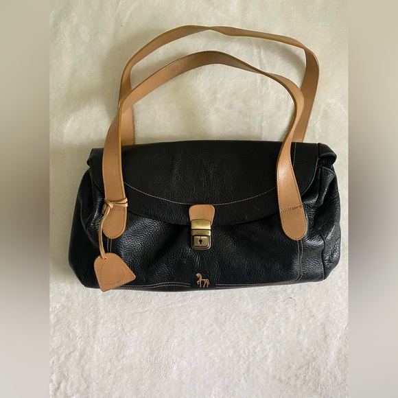 Vintage Pebbled Leather Petusco Handbag - Picture 1 of 14